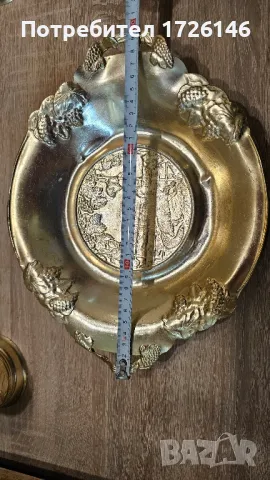 Старинни съветски метални предмети- чиния, подстакани и салфетник, снимка 14 - Антикварни и старинни предмети - 48991701