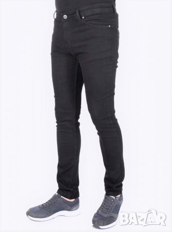 Черни мъжки памучни дънки марка Giorgio di Mare - W38, снимка 2 - Дънки - 28150759