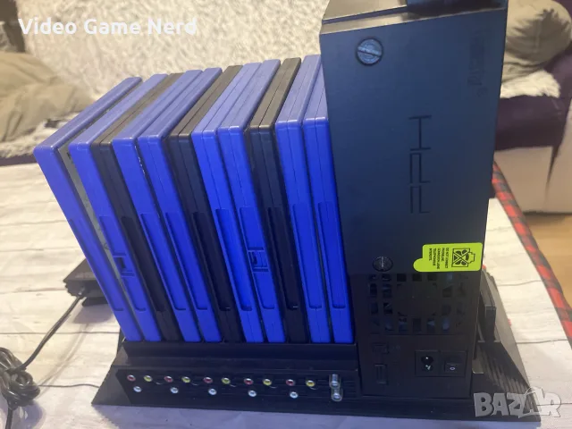 PlayStation 2 Fat + 4 джойстика + игри + стойка + 2TB външен | Само РАЗМЯНА, снимка 3 - PlayStation конзоли - 56061240