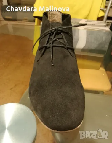 Черни велурени обувки.Номер 36. Италианска марка EYE, снимка 2 - Други - 50022293