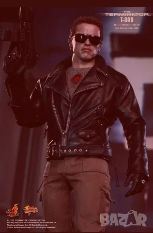 ХОТ ТОЙС ЗЛИЯТ ТЕРМИНАТОР-Hot Toys Master peace MMS238 Evil T-800 Battle Damaged–The Terminator 1984, снимка 3 - Колекции - 55963548