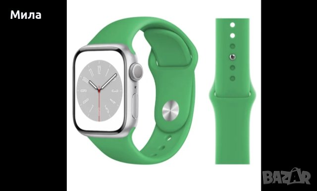 силиконова каишка за смарт часовник apple watch, снимка 3 - Смарт часовници - 40832714
