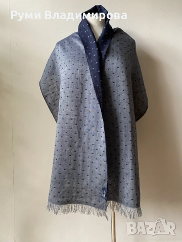 Тъмносин Шал Armani Jeans/ Limited edition, снимка 5 - Шалове - 56223061