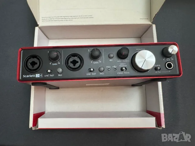Focusrite Scarlett 2i4 2-in/4-out USB audio interface, снимка 2 - Други - 56301431
