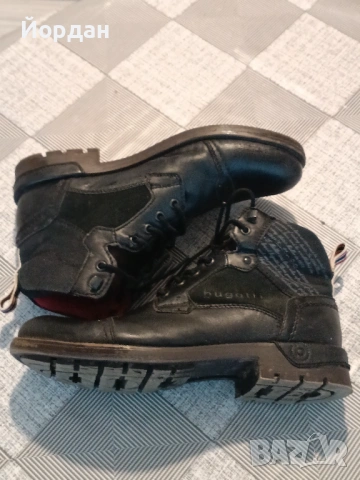 Bogatti Мъжки зимни боти от естествена кожа размер 43, снимка 3 - Мъжки боти - 53207873