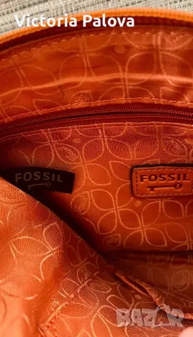 Дамска чанта FOSSIL USA оригинал естествена кожа, снимка 9 - Чанти - 48772699