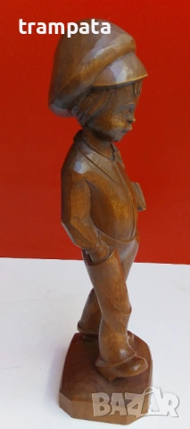 НАЙ ДОБРАТА ОФЕРТА Стара Немска дърврна фигура ръчна дърворезба , снимка 4 - Антикварни и старинни предмети - 53726328