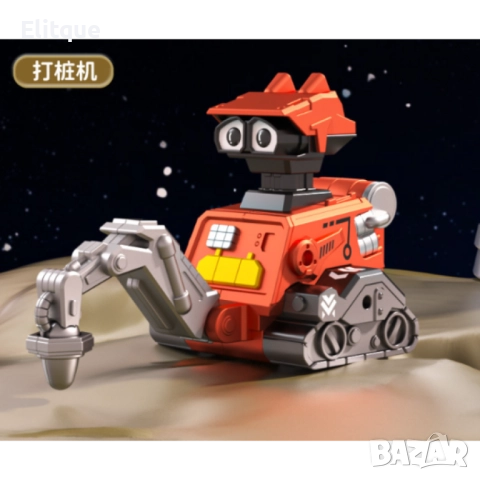 Подвижен робот играчка с дизайн на строителна машина  , снимка 7 - Плюшени играчки - 52904561