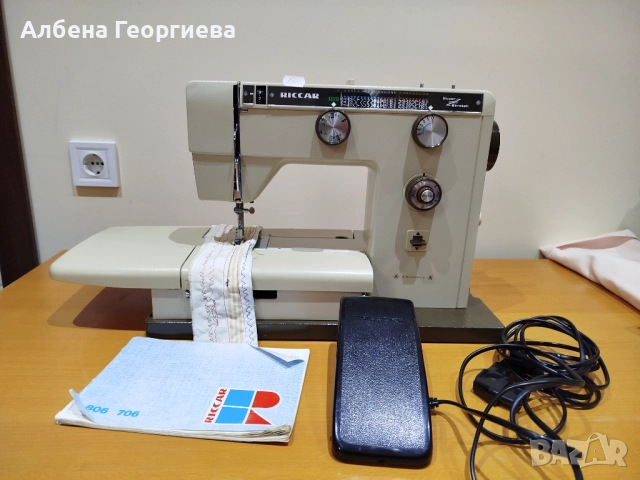 Метална шевна машина RICCAR - 80 W, снимка 2 - Шевни машини - 52721507