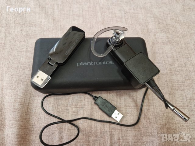 Безжична слушалка Plantronics d100a + USB адаптер, снимка 1 - Слушалки за компютър - 41754742