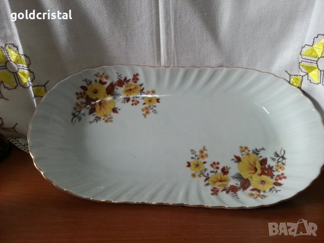 Стар български порцелан плато 
