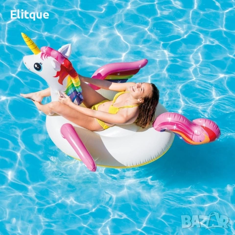 Надуваем Eднорог 201см Intex Ride-on