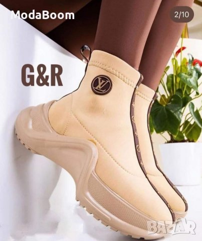 Дамски боти Louis Vuitton , снимка 2 - Дамски боти - 39332244