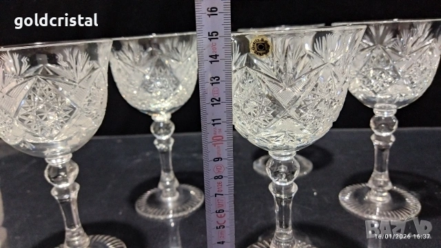 кристални чаши , снимка 3 - Антикварни и старинни предмети - 53127030