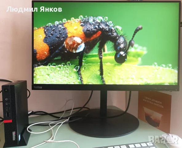 Професионален к-т:Lenovo ThinkStation P330 Tiny + 2K Монитор ThinkVision , снимка 3 - Работни компютри - 55770454