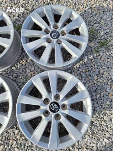5x114.3. 16 цола. 6 1/2j ET45 оригинални Toyota , снимка 3 - Гуми и джанти - 52089084
