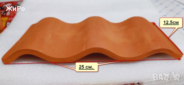 Керамична декорация тип вълна., снимка 2 - Други - 41806211