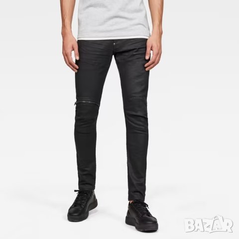 Нови и НАМАЛЕНИ! G-star ELWOOD 5620 3D ZIP KNEE Skinny Мъжки Слим Дънки Размер W31 L34, снимка 4 - Дънки - 41844423