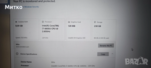 Lenovo thinkpad T460s, снимка 5 - Лаптопи за работа - 51514857