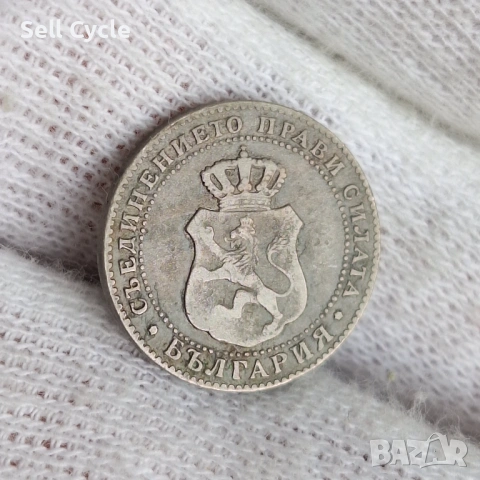 ✅КНЯЖЕСТВО БЪЛГАРИЯ - 5 стотинки 1888 г.❗, снимка 2 - Нумизматика и бонистика - 53276053