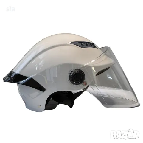 Каска за мотор/скутер 3-ри цвята, снимка 3 - Аксесоари и консумативи - 48996241