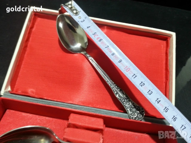 стари лъжички в кутия , снимка 3 - Антикварни и старинни предмети - 53243406