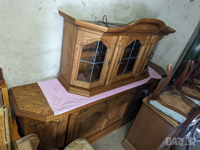 ✨ Много красива класическа витрина от масивен дъб ✨, снимка 3 - Антикварни и старинни предмети - 52516765