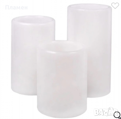 3 бр. LED свещи с променящ се цвят и дистанционно 15х7 см 12,5х7 см 10х7 см, снимка 6 - Декорация за дома - 36130380