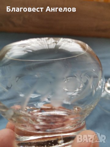 Стъклени чаши за ракия, снимка 4 - Чаши - 36010705