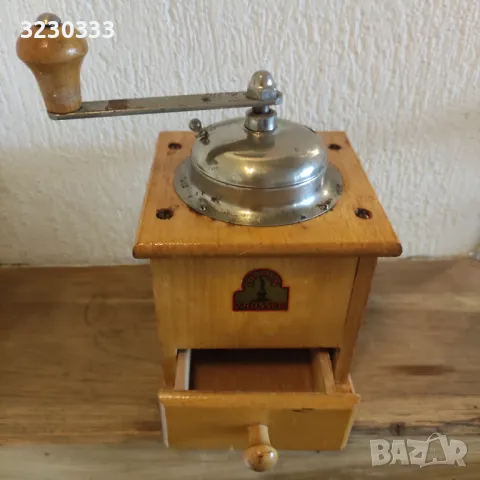 Дървена кафемелачка, стара, снимка 5 - Други - 48319131