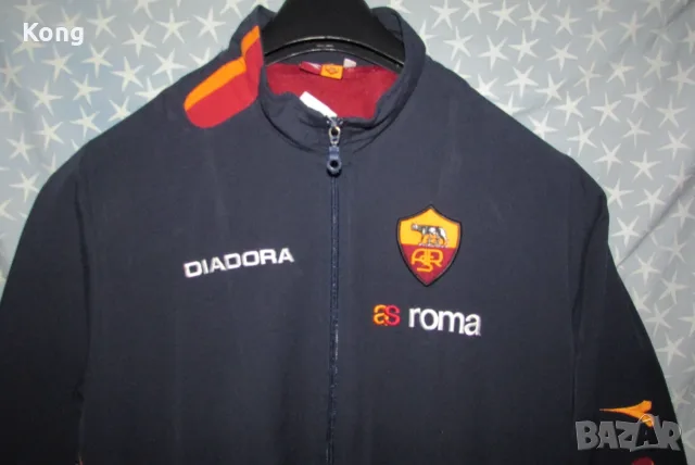 Adidas винтидж яке ROMA ITALIA суичър Serie A Италия Адидас Рома Diadora ретро горница , снимка 13 - Футбол - 56246890