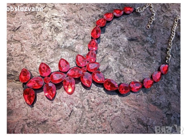 Модни бижута и вещи  в червено, нови, снимка 1