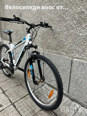 Алуминиев велосипед 26 цола 21 скорости палцови команди преден амортисьор много запазено , снимка 9 - Велосипеди - 48282007