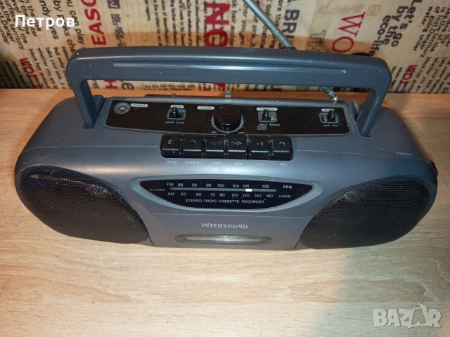 Касетофон "Intersound', снимка 2 - Радиокасетофони, транзистори - 51986010