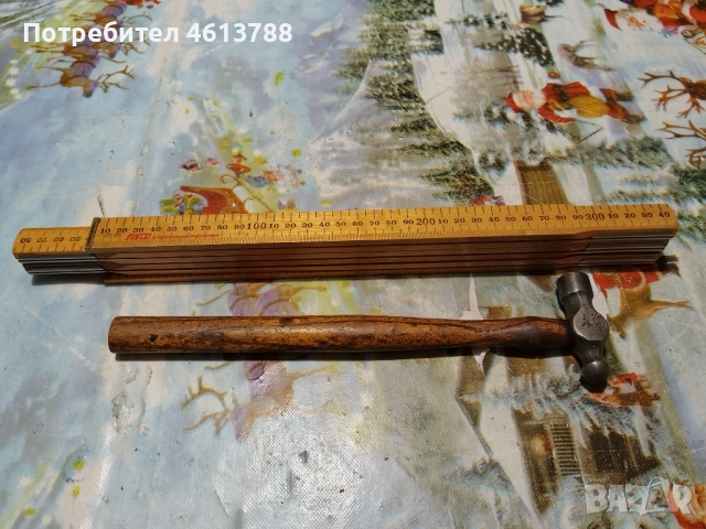 Старо чукче и шведски метър, снимка 2 - Антикварни и старинни предмети - 52857879
