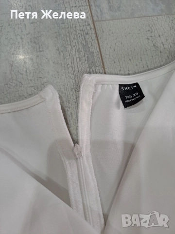 Бяла рокля -(XS), снимка 5 - Рокли - 51674689