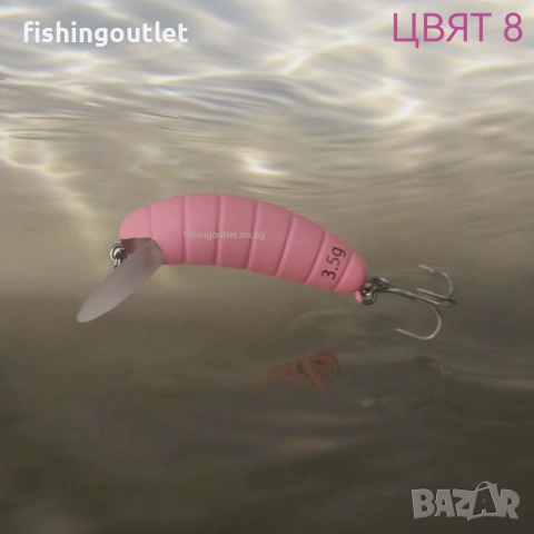 Микро воблери Okinwa - ларва на восъчен молец (КАМОЛА) - 3.5гр / 40мм, снимка 7 - Такъми - 53267054