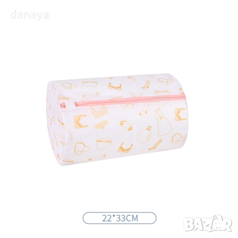 6343 Цилиндричен калъф мрежа за пране в пералня, 22x33cm, снимка 6 - Органайзери - 53139983