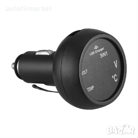 Волтметър + температура + USB – 3в1 – T83