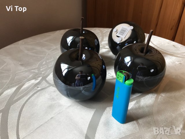 Декорация- ябълки 8 см в ,и гъбки 15см, снимка 2 - Декорация за дома - 34559060