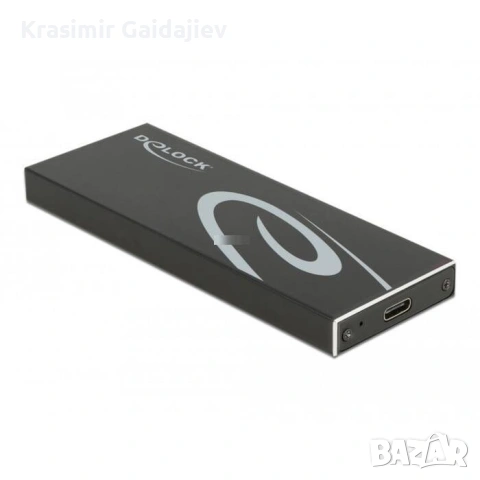 DeLOCK M.2 SATA SSD кутия за диск, черен, с USB-C, снимка 4 - Кабели и адаптери - 53094825