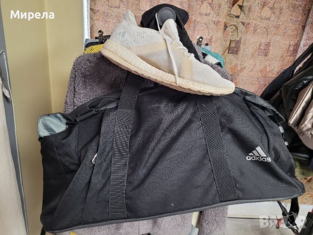 ADIDAS  голям спортен сак за фитнес  с отделение за маратонки, снимка 11 - Сакове - 39672315