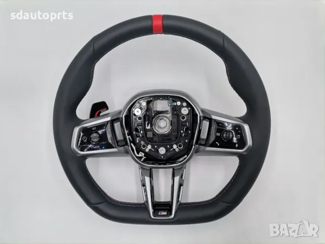 M Спортен волан Red BMW 5 G60 G61 7 G70 X3 G45 Пера Boost M Power, снимка 2 - Части - 49096701