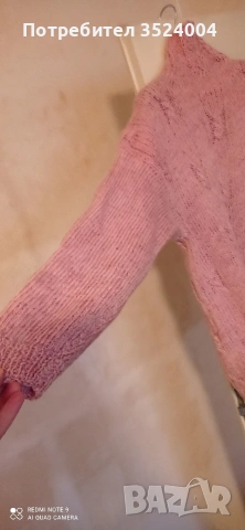 Ново Ръчно плетено поло от дебела прежда, снимка 2 - Блузи с дълъг ръкав и пуловери - 48362167