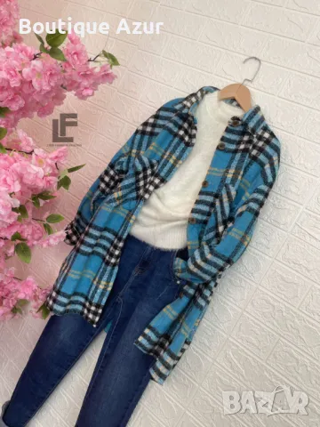 Връхна Риза LFS BestSeller Sky Blue  , снимка 3 - Ризи - 50327446