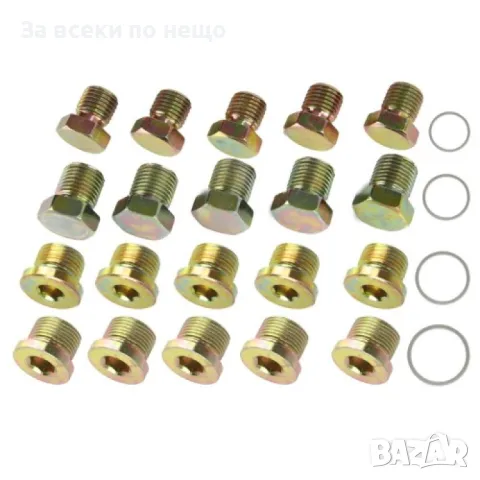 Комплект за ремонт на пробки на картер 64 части Mar-Pol, снимка 2 - Куфари с инструменти - 50358937