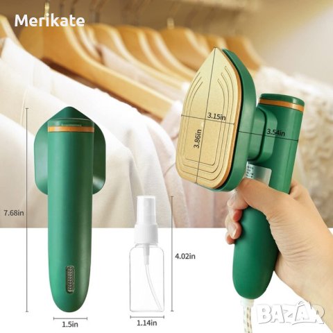 Мини сгъваема парна ютия, снимка 1