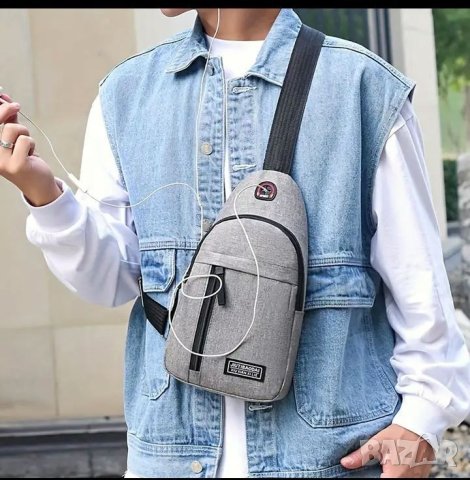 Чанти ,черни за през рамо с изход за жични слушалки, снимка 11 - Чанти - 44357287