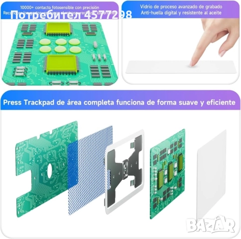 Калъф-клавиатура HOU MF-12 за iPad Pro 12.9 инча, магнитна плаваща магическа клавиатура за iPad Pro, снимка 5 - Таблети - 52741636