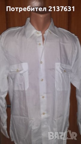 НОВА  ! МЪЖКА БЯЛА РИЗА с дълъг ръкав - Размер 40 , 41, снимка 1